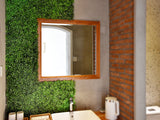 YES4HOMES 12 x Artificial Plant Wall Grass Panels Vertical Garden Tile Fence 50X50CM Green - 45-Degree Angle