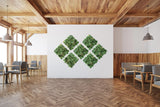 YES4HOMES 12 x Artificial Plant Wall Grass Panels Vertical Garden Tile Fence 50X50CM - Side View