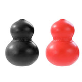 2 x Dura Dog Puppy Chew Rubber Gourd Dental Hygiene Treat Holder Play Toy - Front View