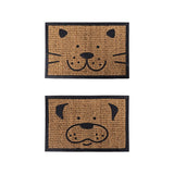 YES4HOMES 2 x Front Door Entryway Doormat Cursive Natural Coconut Coir Floor mat Outdoor