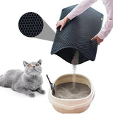 YES4PETS 2 X Double Layer Cat Litter Tray Trap Mat Catch Cat Litter House Box Pad Toilet Mat - Front View