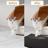 YES4PETS 2 X Double Layer Cat Litter Tray Trap Mat Catch Cat Litter House Box Pad Toilet Mat - 45-Degree Angle