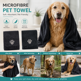 YES4PETS 2 x Pet Dog Cat Microfiber Towel Bath Beach Drying Dry Towels Blanket - Front View