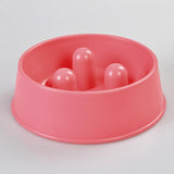 YES4PETS 2 x Medium Pet Anti Gulp Feeder Bowl Dog Cat Puppy slow food Interactive Dish - Front View