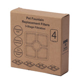 YES4PETS 8 x Pet Dog Cat Fountain Filter Replacement Activated Carbon Ion Filtration System  Dispenser Compatible - Front View