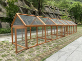 YES4PETS 5 M Large Chicken Coop Run Guinea Pig Cage Villa Extension Rabbit Hutch House Pen - Front View