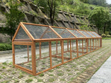 YES4PETS 5 M Large Chicken Coop Run Guinea Pig Cage Villa Extension Rabbit Hutch House Pen - Top-Down View