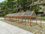 YES4PETS 5 M Large Chicken Coop Run Guinea Pig Cage Villa Extension Rabbit Hutch House Pen - 45-Degree Angle
