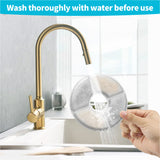 YES4PETS 8 x Pet Dog Cat Fountain Filter Replacement Activated Carbon Ion Exchange Resin Triple Filtration System Automatic Water Dispenser Compatible - Rear View