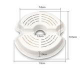 YES4PETS 8 x Pet Dog Cat Fountain Filter Replacement Activated Carbon Ion Exchange Resin Triple Filtration System Automatic Water Dispenser Compatible - Side View
