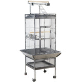 YES4PETS 153 cm Large Bird Budgie Cage Parrot Aviary With Metal Tray and Wheel