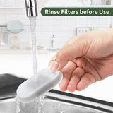 YES4PETS 8 x Pet Dog Cat Fountain Filter Replacement Activated Carbon Exchange Filtration System Automatic Water Dispenser Compatible - Side View