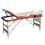 YES4HOMES 3 Fold Portable Aluminium Massage Table Massage Bed Beauty Therapy - Top-Down View