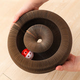 YES4PETS 4 x Small Magic Organ Cat Kitten Scratching Board Toy Play Best Scratcher - Top-Down View