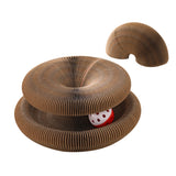 YES4PETS 4 x Small Magic Organ Cat Kitten Scratching Board Toy Play Best Scratcher - Rear View
