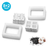 YES4PETS 32 x Pet Dog Cat Fountain Filter Replacement Activated Carbon Exchange Filtration System Automatic Water Dispenser Compatible - Rear View