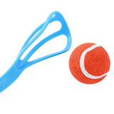 YES4PETS 4 x Pet Dog Puppy Tennis Ball Launcher Interactive Fetch Toy Thrower - 45-Degree Angle