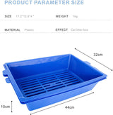 YES4PETS Lift and Sift Self Cleaning Kitty Litter Trays Cat Litter Tray Toilet Sifting Slotted Trays - Extra Image