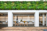 YES4HOMES 5 SQM Artificial Plant Wall Décor Grass Panels Vertical Garden Tile Fence 1X1M Green - Side View