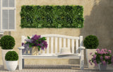 YES4HOMES 5 SQM Artificial Plant Wall Grass Panels Vertical Garden Tile Fence 1X1M Green - Front View