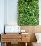 YES4HOMES 5 SQM Artificial Plant Wall Grass Panels Vertical Garden Tile Fence 1X1M Green - 45-Degree Angle