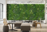 YES4HOMES 5 SQM Artificial Plant Wall Décor Grass Panels Vertical Garden Foliage Tile Fence 1X1M Green - Front View