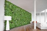 YES4HOMES 5 SQM Artificial Plant Wall Grass Panels Vertical Garden Foliage Tile Fence 1X1M Green - Front View