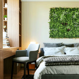YES4HOMES 5 SQM Artificial Plant Wall Grass Panels Vertical Garden Foliage Tile Fence 1X1M Green - Side View