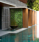 YES4HOMES 5 SQM Artificial Plant Wall Grass Panels Vertical Garden Tile Fence 1X1M Green - Front View