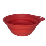 YES4PETS 4 x Pet Portable Folding Bowl Dog Cat Food Feeding Water Feeder Collapsable Travel - Side View