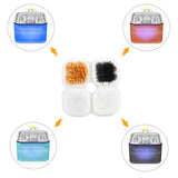 YES4PETS 24x Pet Dog Cat Fountain Filter Replacement Activated Carbon Ion Exchange Resin Triple Filtration System Automatic Water Dispenser Compatible - Front View