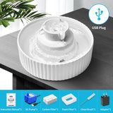 YES4PETS 48 x Pet Dog Cat Fountain Filter Replacement Activated Carbon Exchange Filtration System Automatic Water Dispenser Compatible - Top-Down View