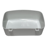 YES4PETS 6 X Pet Parrot Feeder Dog Cat Food Bowl Water Bowls with Hanging Hooks Attached to Cage White - Front View
