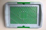 YES4PETS Small Portable Dog Potty Training Tray Pet Puppy Toilet Trays Loo Pad Mat 45x33 cm - Top-Down View
