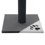 Grey Cat Scratching Tree Scratcher Post Pole Furniture Gym House - Rear View