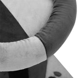 Grey Cat Scratching Tree Scratcher Post Pole Furniture Gym House - Close-Up Angle