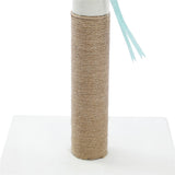 YES4PETS 89 cm Cat Kitten Single Scratching Post with Toy - 45-Degree Angle