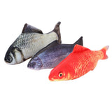 YES4PETS 3 X Real Fish Printed Kitten Cat  Catnip Toy 20 cm - Front View