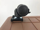 YES4PETS Brown Large Dog Puppy Cat Crate Pet Carrier Cage With Tray, Bowl & Wheel - Top-Down View