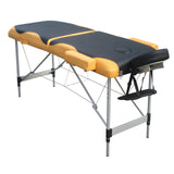 YES4HOMES 2 Fold Portable Aluminium Massage Table Massage Bed Beauty Therapy - Rear View