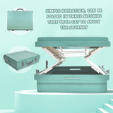 YES4PETS XL Portable Cat Toilet Litter Box Tray Foldable House with Handle and Scoop Green - Rear View