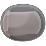 YES4PETS Hooded Cat Toilet Litter Box Tray House With Drawer and Scoop Blue - Top-Down View