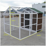 YES4PETS XXL Aviary Pigeon Bird Cage Wooden Outdoor House Pigeon Breeding Cage - Front View