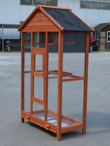 YES4PETS Wooden XXL Pet Cages Aviary Carrier Travel Canary Parrot Bird Cage - 45-Degree Angle