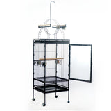 YES4PETS 174 cm Large Bird Budgie Cage Parrot Aviary With Metal Tray and Wheel - Front View