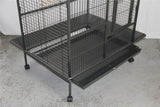 YES4PETS 160cm XL Bird Cage Pet Parrot Aviary Perch Castor Wheels - 45-Degree Angle