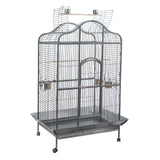 YES4PETS XL Bird Cage Pet Parrot Aviary with Perch & Feeder - Front View