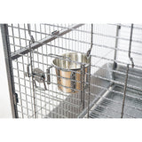 YES4PETS XL Bird Cage Pet Parrot Aviary with Perch & Feeder - Side View