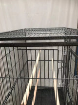 YES4PETS 161 cm Bird Cage Parrot Aviary Pet Stand-alone Budgie Perch Castor Wheels - 45-Degree Angle