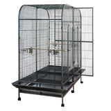 YES4PETS XXXL 185 cm Bird Cage Pet Parrot Aviary  Perch Castor Wheel Removable Divider - Side View